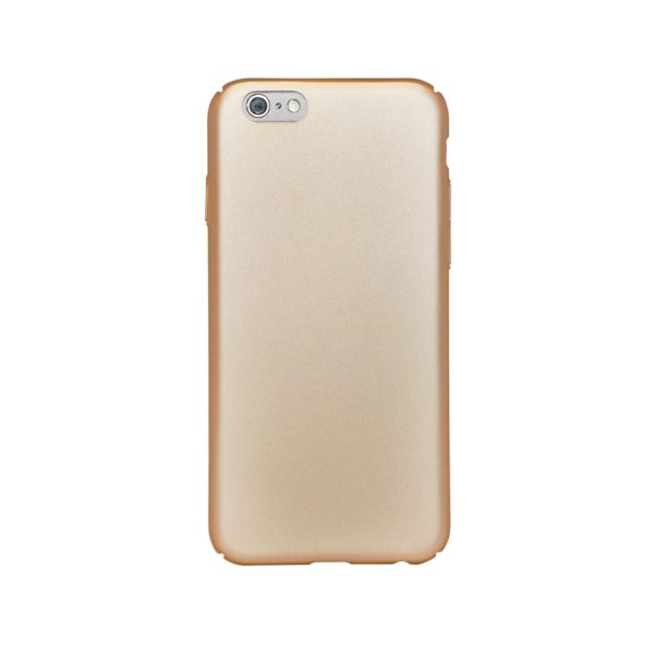 Пластиковая накладка soft-touch с защитой торцов Joyroom для Apple iPhone 6/6s (4.7") (Gold)