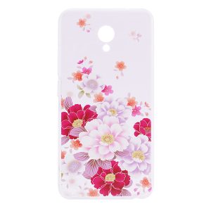 TPU чехол Cute Print для Meizu M5 (Flowers)