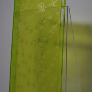 Пластиковая прозрачная желтая накладка с кружечками  для Iphone 5 / 5c / 5s /SE