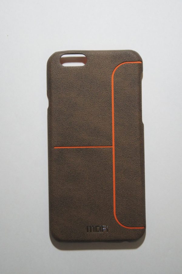 Пластиковая накладка бренда Mofi с полоской для Iphone 6 / 6s (Brown)
