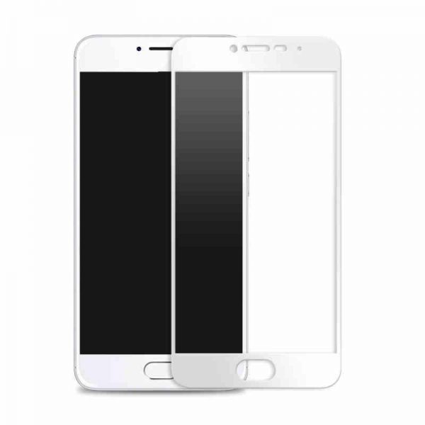 Защитное стекло 2.5D (3D) Full Cover на весь экран для Meizu M5 – White