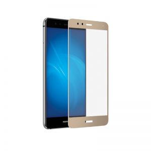 Защитное стекло 2.5D (3D) Full Cover на весь экран для Huawei P10 Lite – Gold