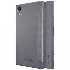 Кожаный чехол (книжка) Nillkin Sparkle Series для Sony Xperia XA1 Plus / XA1 Plus Dual (Черный)