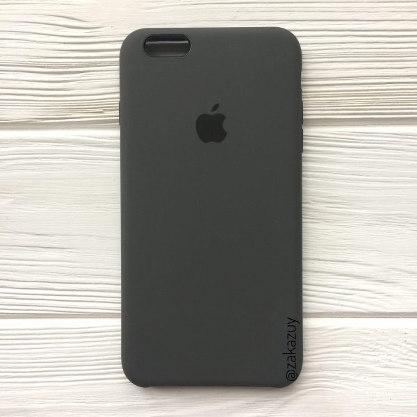 Оригинальный чехол Silicone Case с микрофиброй для Iphone 6 Plus / 6s Plus №3 (Grey)