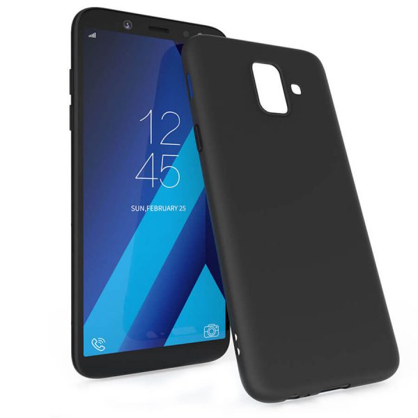 Матовый силиконовый TPU чехол для Samsung Galaxy A6 2018 (A600) – Черный