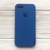Оригинальный чехол Silicone Case с микрофиброй для  Iphone 5 / 5s / 5c /SE №12 (Blue)
