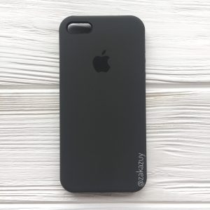 Оригинальный чехол Silicone Case с микрофиброй для Iphone 5 / 5s / SE №3 (Grey)