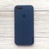 Оригинальный чехол Silicone Case с микрофиброй для Iphone 5 / 5s / SE №9 (Navy Blue)