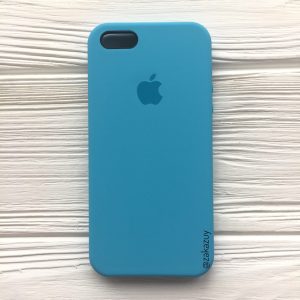 Оригинальный чехол Silicone Case с микрофиброй для Iphone 5 / 5s / SE №20 (Royal Blue)