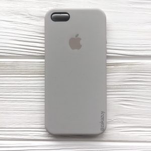 Оригинальный чехол Silicone Case с микрофиброй для Iphone 5 / 5s / SE №16 (Light Cocoa)