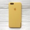 Оригинальный чехол Silicone Case с микрофиброй для Iphone 6 Plus / 6s Plus №13 (Yellow)