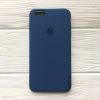 Оригинальный чехол Silicone Case с микрофиброй для Iphone 6 Plus / 6s Plus  №22 (Dark Blue)