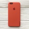 Оригинальный чехол Silicone Case с микрофиброй для Iphone 6 Plus / 6s Plus №11 (Light Orange)