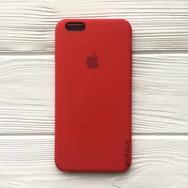 Оригинальный чехол Silicone Case с микрофиброй для Iphone 6 / 6s №5  (Red)