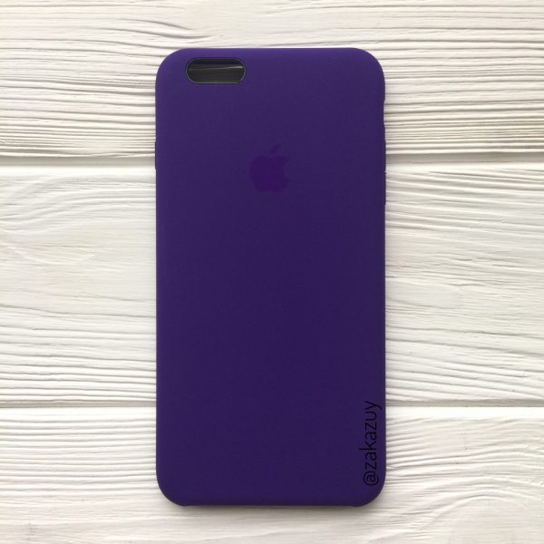 Оригинальный чехол Silicone Case с микрофиброй для Iphone 6 Plus / 6s Plus  №2 (Ultra Violet)
