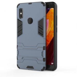 Ударопрочный чехол Transformer с подставкой для Xiaomi Redmi Note 5 Pro / 5 (Metal slate)