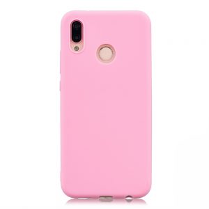 Матовый силиконовый TPU чехол на Xiaomi Mi Max 3 (Розовый)