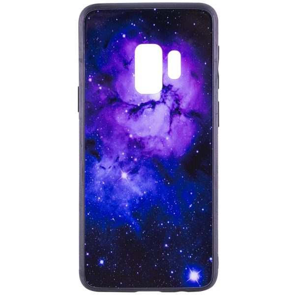 TPU+Glass чехол Космос для Samsung Galaxy S9 (G960) (Purple)
