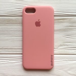 Оригинальный чехол Silicone Case с микрофиброй для Iphone 7 / 8 / SE (2020) №14 (Light Pink)