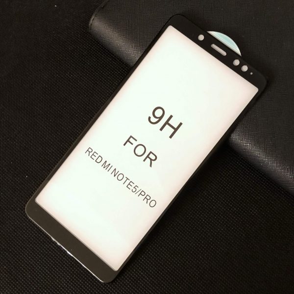 Защитное стекло 5D Premium 9H Full Glue на весь экран для Xiaomi Redmi Note 5 / 5 Pro – Black
