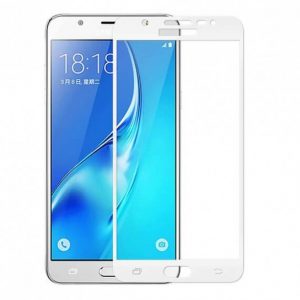 Защитное стекло 2.5D (3D) Full Cover на весь экран для Samsung J530 Galaxy J5 (2017) – White