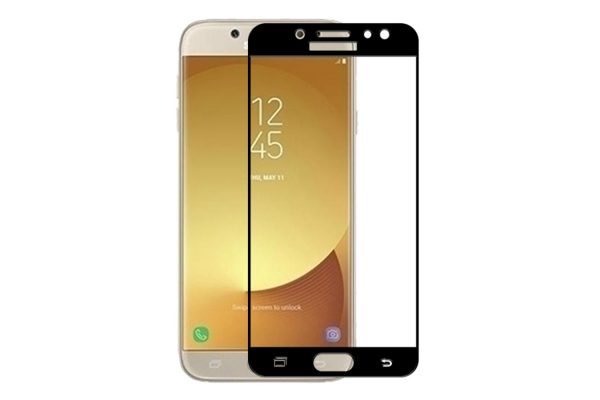 Защитное стекло 2.5D (3D) Full Cover на весь экран для Samsung Galaxy J7 2017 (J730) – Black