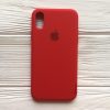 Оригинальный чехол Silicone Case с микрофиброй для Iphone X / XS №5 (Red)