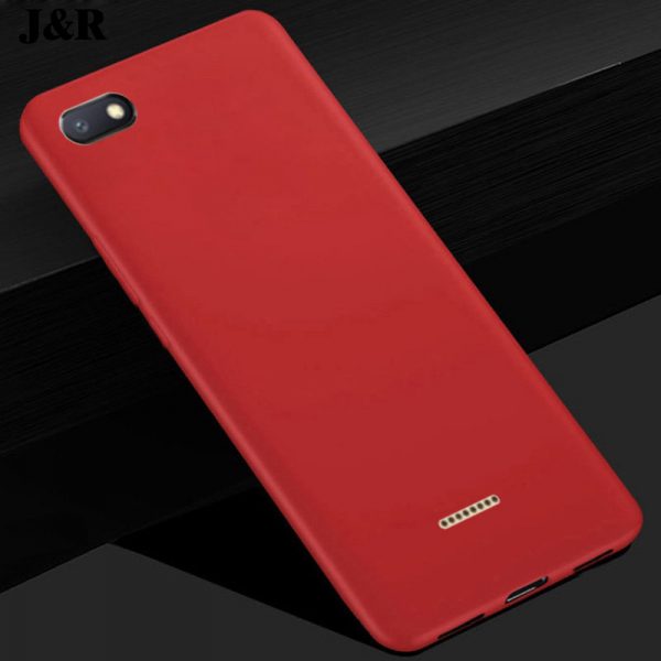 Матовый силиконовый TPU чехол на Xiaomi Redmi 6A (Red)