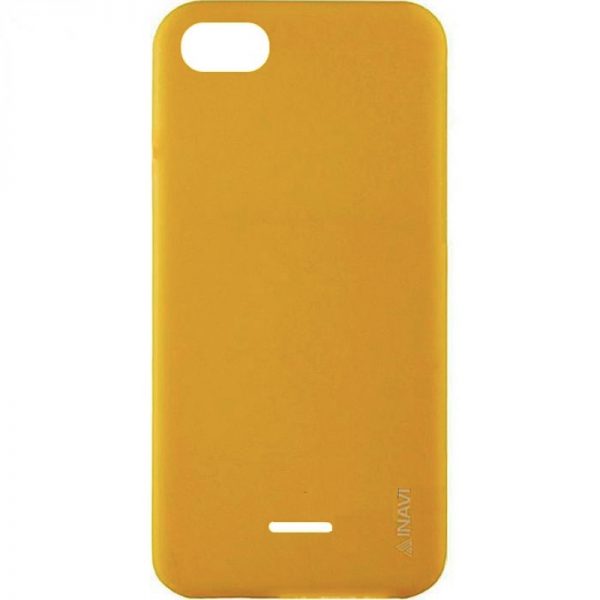 Матовый силиконовый TPU чехол на Xiaomi Redmi 6A (Yellow)