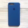 Оригинальный чехол Silicone Case с микрофиброй для Iphone 7 Plus / 8 Plus №12 (Blue)