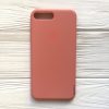 Оригинальный чехол Silicone Case с микрофиброй для Iphone 7 Plus / 8 Plus №25 (Flamingo)