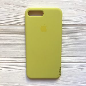 Оригинальный чехол Silicone Case с микрофиброй для Iphone 7 Plus / 8 Plus №38 (Flash)