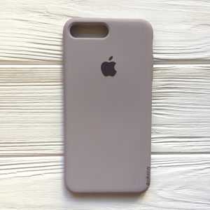 Оригинальный чехол Silicone Case с микрофиброй для Iphone 7 Plus / 8 Plus №34 (Lavender)