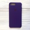 Оригинальный чехол Silicone Case с микрофиброй для Iphone 7 Plus / 8 Plus №2 (Ultra Violet)
