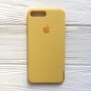 Оригинальный чехол Silicone Case с микрофиброй для Iphone 7 Plus / 8 Plus №13 (Yellow)