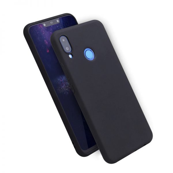 Матовый силиконовый TPU чехол на Xiaomi Redmi Note 7 / 7 Pro (Черный)