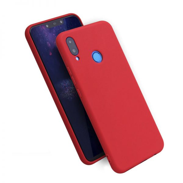 Матовый силиконовый TPU чехол на Xiaomi Redmi Note 7 / 7 Pro (Красный)