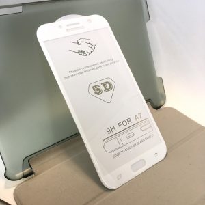 Защитное стекло 5D Premium 9H Full Glue на весь экран для Samsung Galaxy A7 2017 (A720) – White