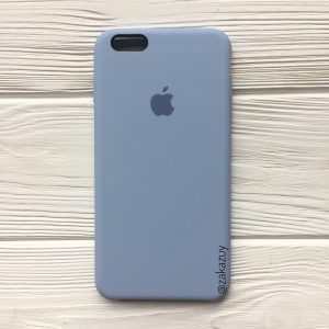 Оригинальный чехол Silicone Case с микрофиброй для Iphone 6 / 6s №15 (Lilac Cream)