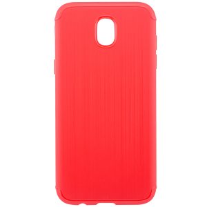 Cиликоновый (TPU) чехол Metal для Samsung J330 Galaxy J3 2017 (Red)