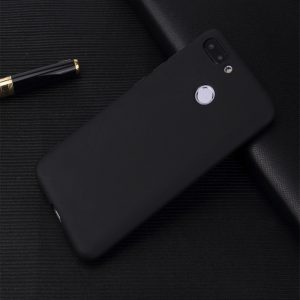 Матовый силиконовый (TPU) чехол на Huawei P Smart / Enjoy 7S (Black)