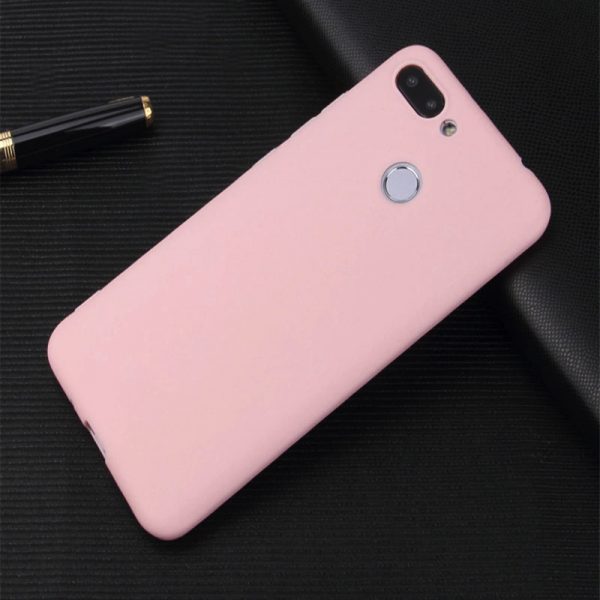 Матовый силиконовый TPU чехол на Xiaomi Mi 8 Lite / Mi 8 Youth (Mi 8x) (Розовый)