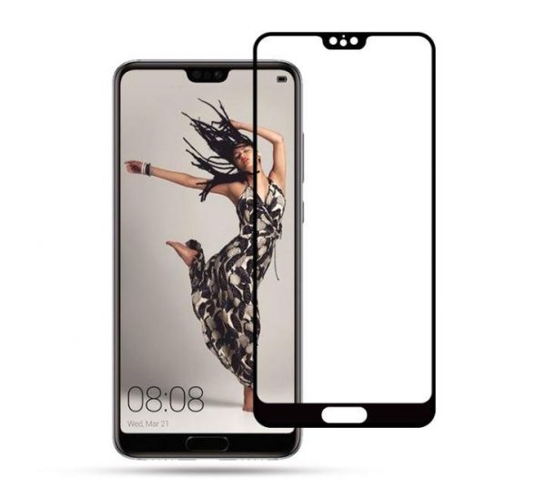 Защитное стекло 3D (5D) Full Glue Armor Glass на весь экран для Huawei P20 – Black