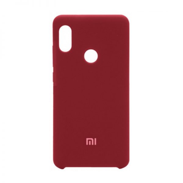 Оригинальный чехол Silicone Case с микрофиброй для Xiaomi Redmi 6 Pro / Mi A2 Lite – Red