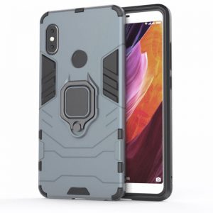 Ударопрочный чехол Transformer Ring под магнитный держатель для Xiaomi Redmi 6 Pro / Mi A2 Lite (Gun Metal)