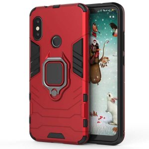 Ударопрочный чехол Transformer Ring под магнитный держатель для Xiaomi Redmi Note 6 Pro (Red)