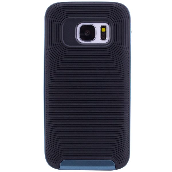 Противоударный TPU+PC чехол – бампер Deen Waves для Samsung G930F Galaxy S7  (Blue)