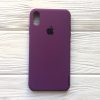 Оригинальный чехол Silicone Case с микрофиброй для Iphone XS Max №28 (Purple)