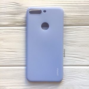 Матовый силиконовый TPU чехол на Huawei Y7 Prime 2018 / Honor 7C Pro (Светло-голубой)