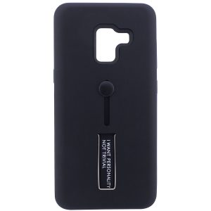 TPU+PC чехол (бампер) “Personality” с подставкой для Samsung Galaxy A8 2018 (A530) (Black)